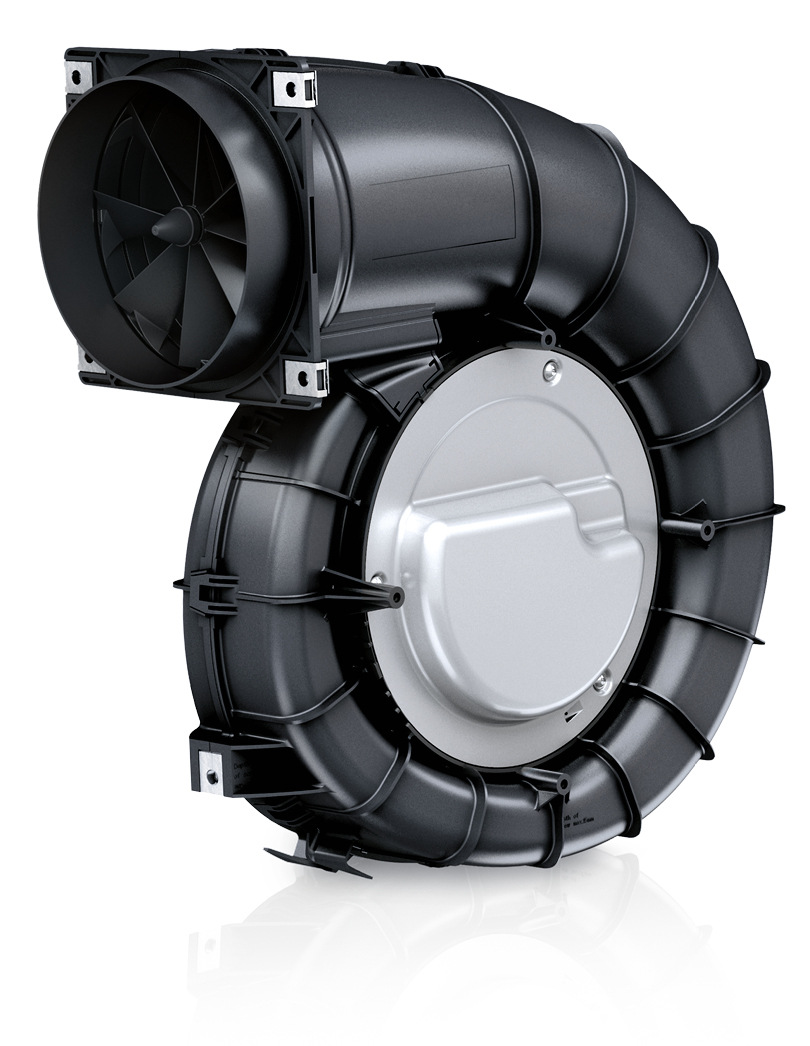 2 Bei den RadiCal-­Radialventilatoren im&nbsp;Spiralgehäuse benötigt der An­wender keine eigene Luftführung.