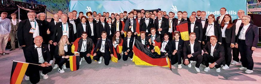 Deutsche Berufe-Nationalmannschaft nach Siegerehrung