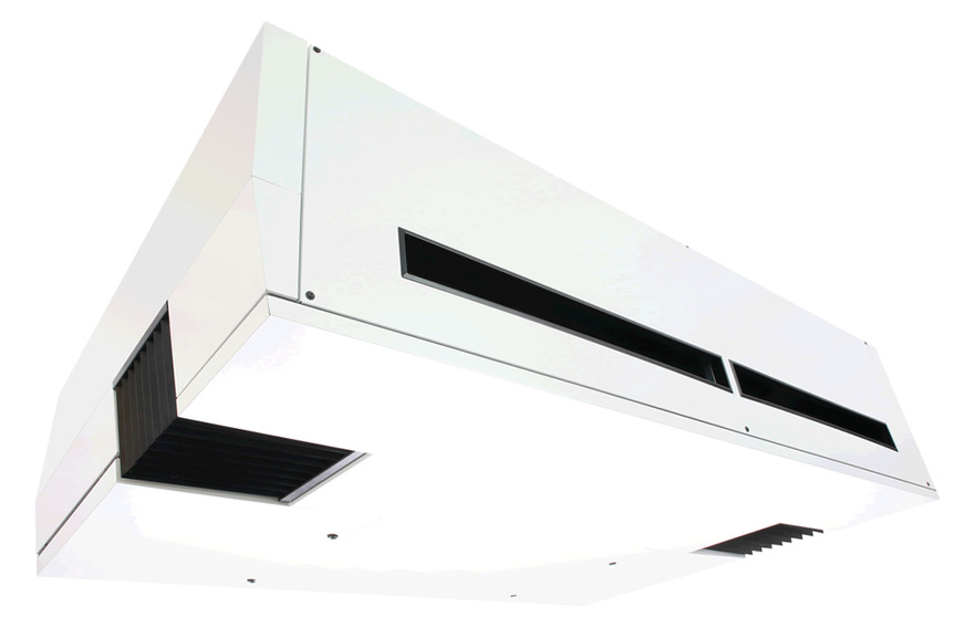 Deckenlüftungsgerät airDirect 1000 D mit ­Verkleidung.