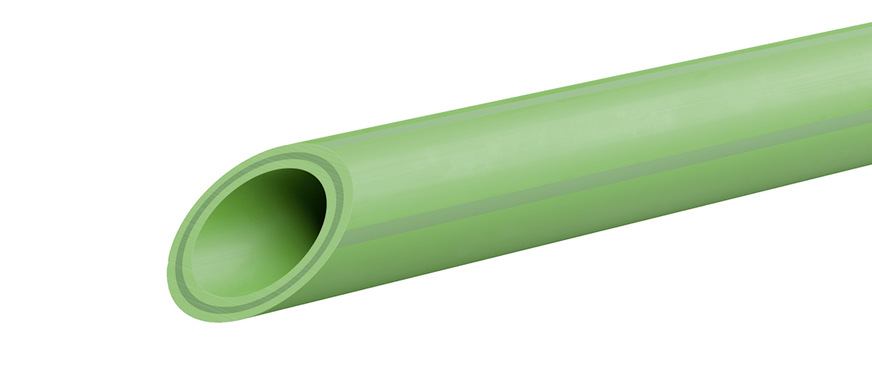 Beispielhaftes Rohr aus dem aquatherm-Sortiment.