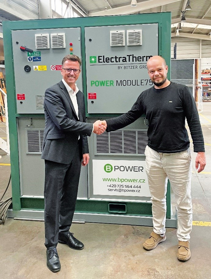 v.l: Frank Hartmann, Chief Financial Officer von Bitzer, und Jiří Musílek, Managing Director von BPower