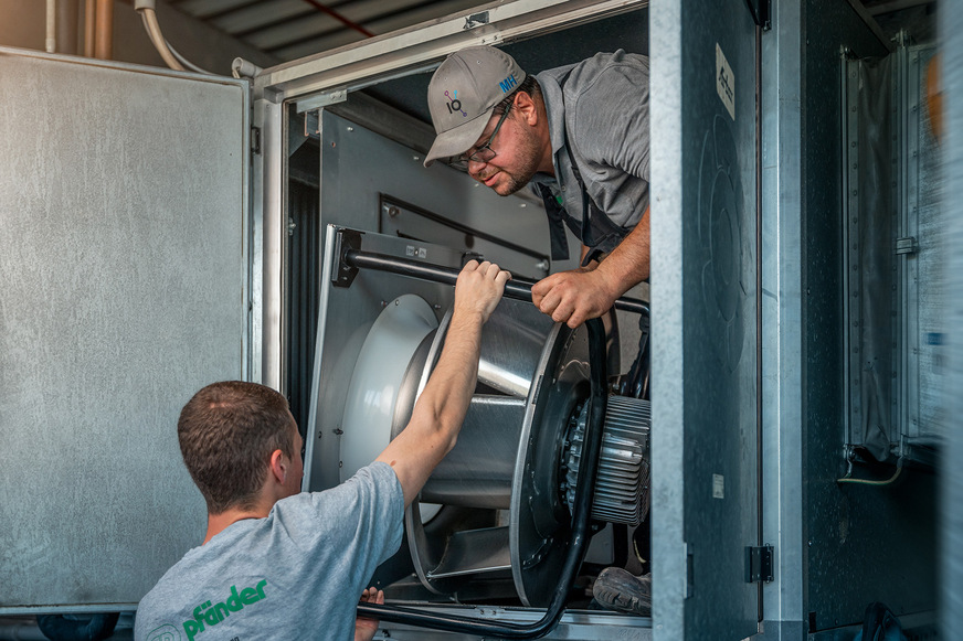 Bei vielen Anlagen wurden EC- durch EC-Ventilatoren der neuesten Generation getauscht.