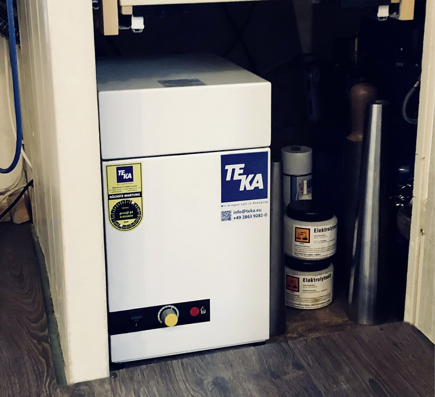 Das Absaug- und Filtersystem Filtercase SL ist kompakt und findet daher in jeder Werkstatt Platz.