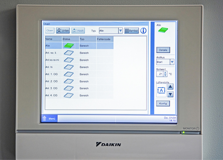 Der intelligent Touch Manager (iTM) ermöglicht zentrale Steuerung und Überwachung.