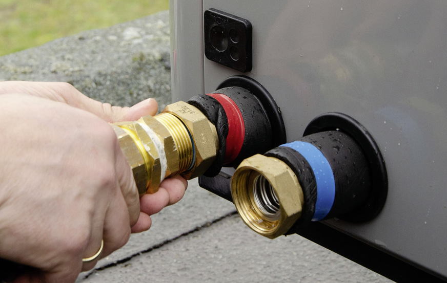 Bei einer 200%-Dämmung dürfte es im Anschlussbereich von Wärmepumpen sehr eng werden