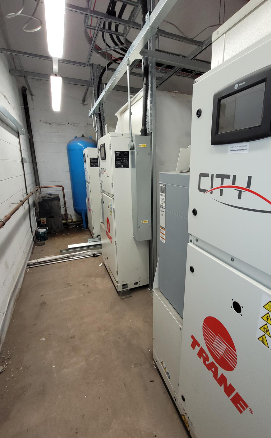 Die Wärmepumpen City RTSF ermöglichen Heizwassertemperaturen von bis zu 80 °C.