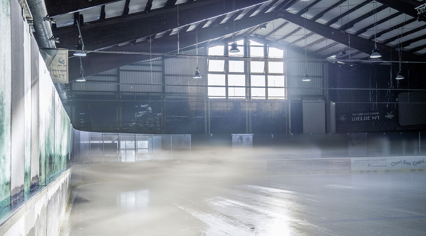 Das „Icehouse“ ist das Zuhause der EC Eisbären Eppelheim, dessen Kälteanlage in der Saisonpause 2023 modernisiert wurde.