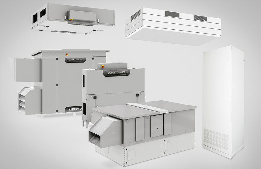 Die Palette der zentralen und dezentralen Lüftungsgeräte von Airflow reichen von Kompaktgeräten bis hin zu individuellen Lösungen für Schule, Büro oder Gewerbe.