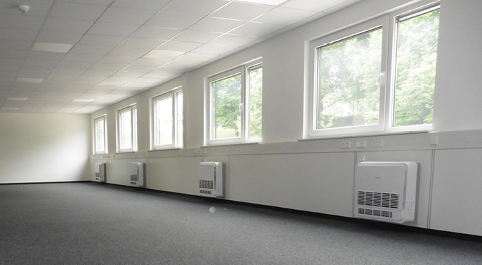 VRF Bi-Flow Truhengeräte mit optimierter Luftführung