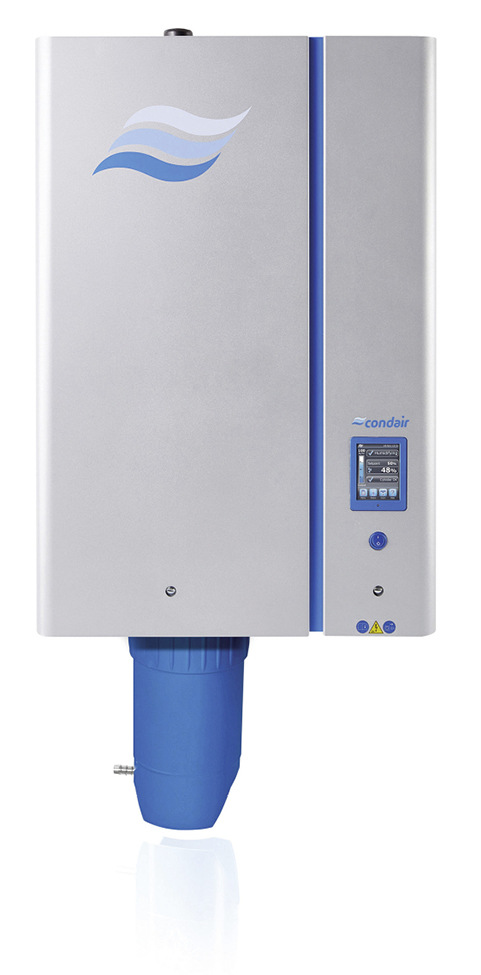 Dampf-Luftbefeuchter für die aktive Luftbefeuchtung.