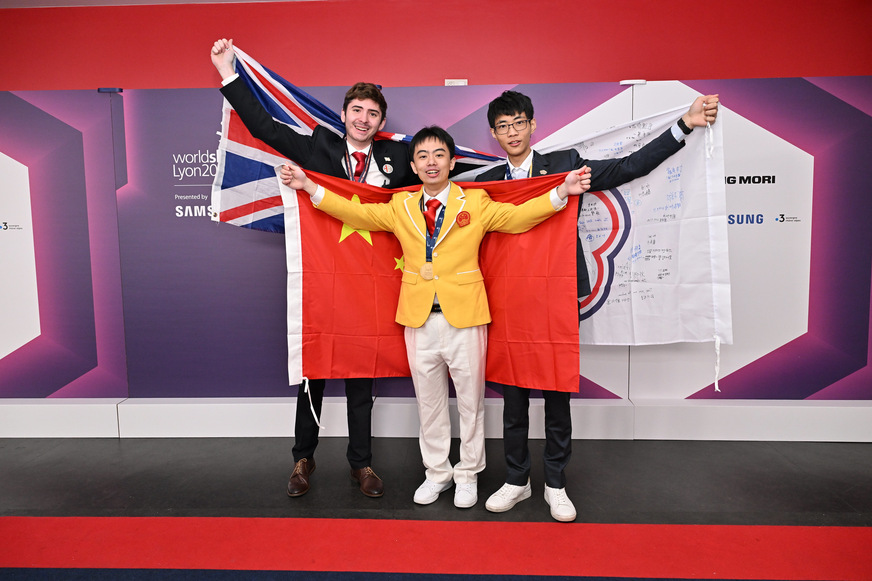 Die 3 Medaillensieger im skill 38 - Kältetechnik