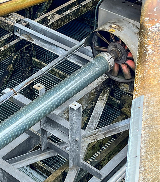 3Im Zellkühlturm eingebaut und erfolgreich getestet