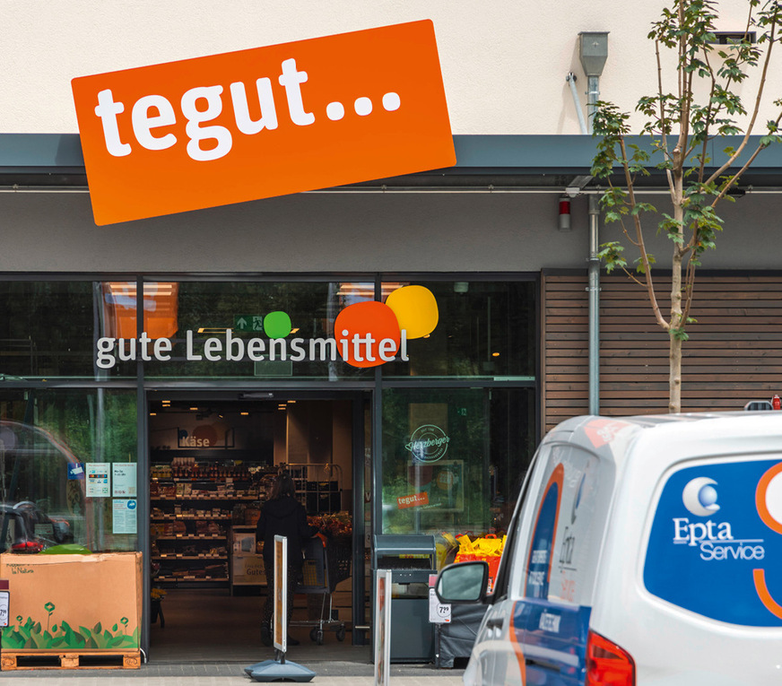 Der tegut-Markt ist Teil einer neuen Infrastruktur, die in Bischofsheim im Landkreis Groß-Gerau Anfang