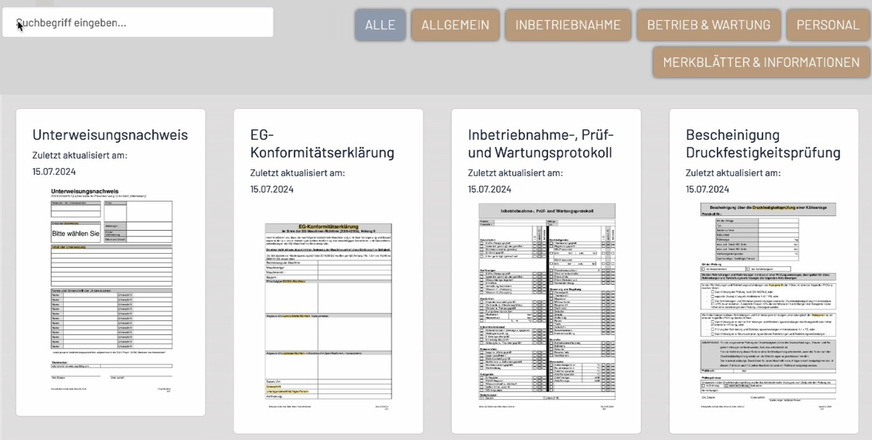 Formulare, Protokolle und Checklisten können über jeden Webbrowser mit allen gängigen Endgeräten ausgefüllt werden.