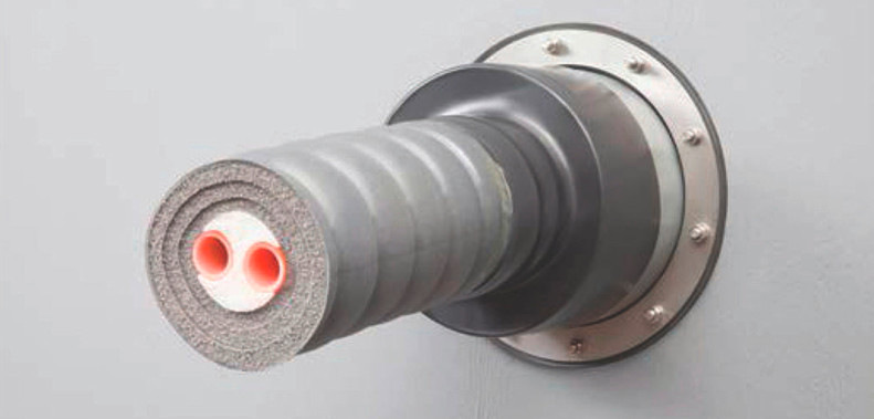 Montagebeispiel Stützhülse und Kompaktdichtung.