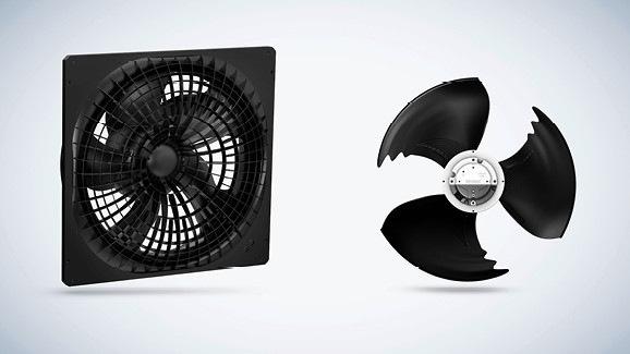 Die Axialventilatoren AxiTone und AxiEco Plug-In wurden für den Einsatz in Luft-Wasser Wärmepumpen entwickelt und eignen sich für Applikationen mit brennbaren Kältemitteln.