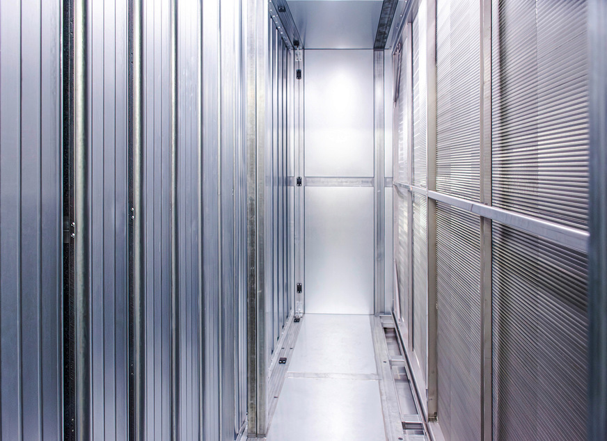 Ein Blick ins Innere von HygCond: Strömungstechnisch und hygienisch optimiert, erfüllt das Klimagerät auch die VDI 6022.