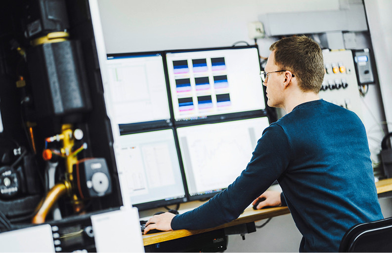 Alle Wärmepumpen von Wolf durchlaufen insbesondere vor der Markteinführung aufwändige Schallprüfverfahren, die zunächst in einem werkseigenen Innovationszentrum durchgeführt werden.