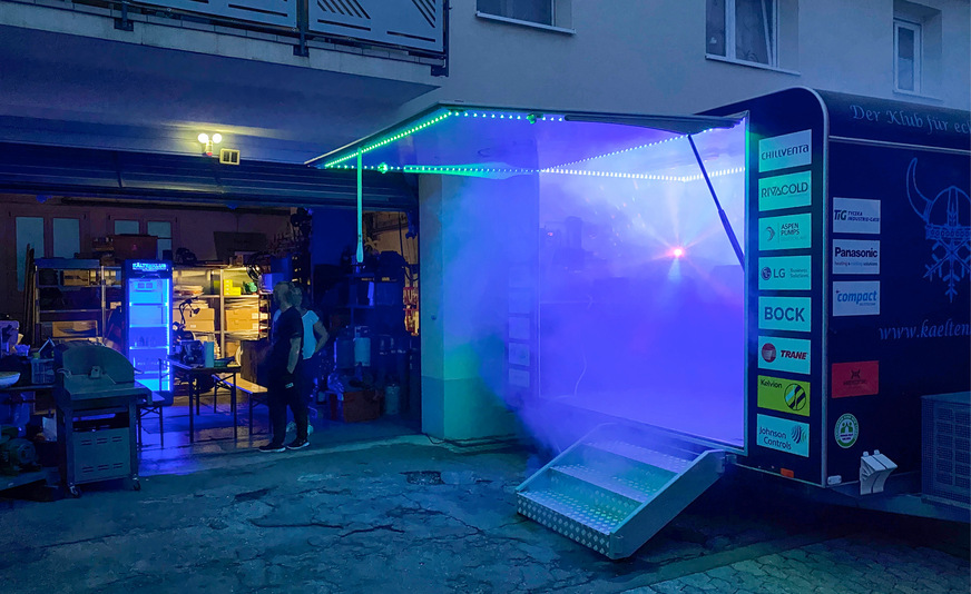 Manchmal gibt es einen Mini-Kälten-Treff nach einem Videodreh.