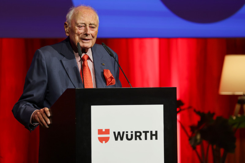 In seiner Festrede dankte Prof. Reinhold Würth unter anderem seiner Frau Carmen.