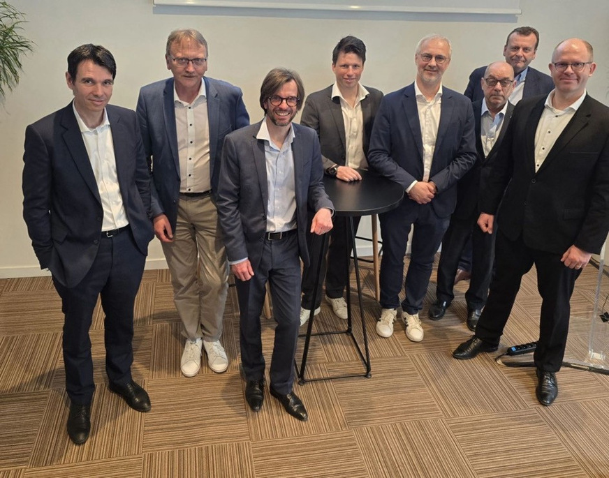 Der EVIA-Vorstand (v. l.): Laurent Cifoux, Jürgen Albig, Pierre Cruveillé, Johannes Bollman, Yves Lambert, Joan Miró Ramos, Chris Yates, Julien Grilliat und Joan Miró Ramos