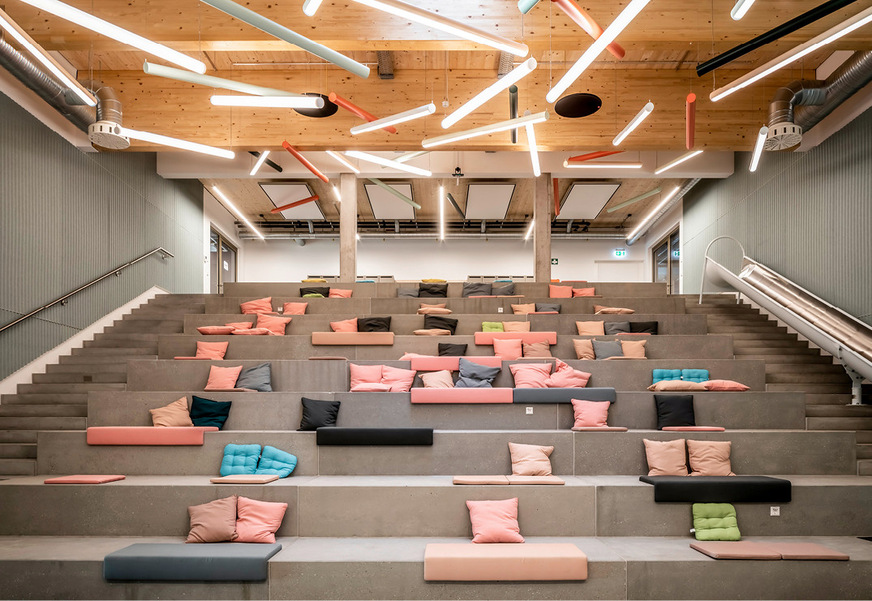 Für ein angenehmes Raumgefühl in allen Bereichen ist unter anderem die Klima- und Lüftungstechnik (hinten oben) von Kiefer Klimatechnik zuständig.