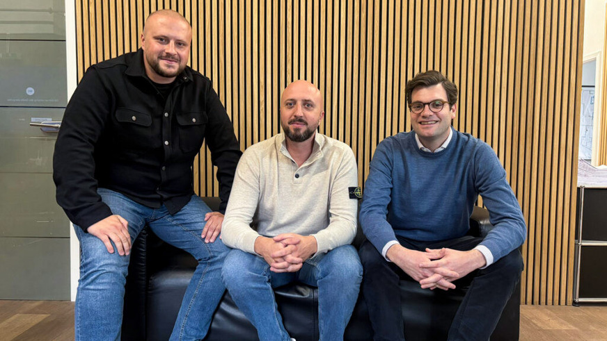 (v. l. n. r.) Adnan Lisnjic, Kenan Lisnjic, Nicolo Freyberg