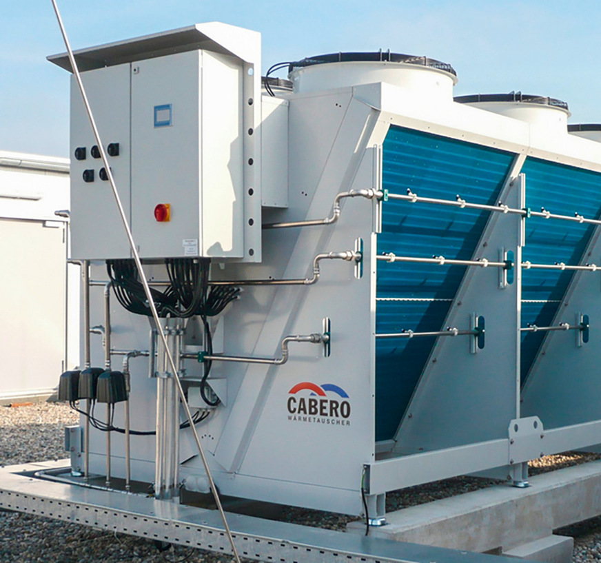 Adiabatisch besprühter Verflüssiger