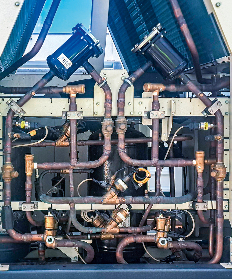 Gut erreichbare Filtergehäuse machen es den Servicemonteuren einfacher.