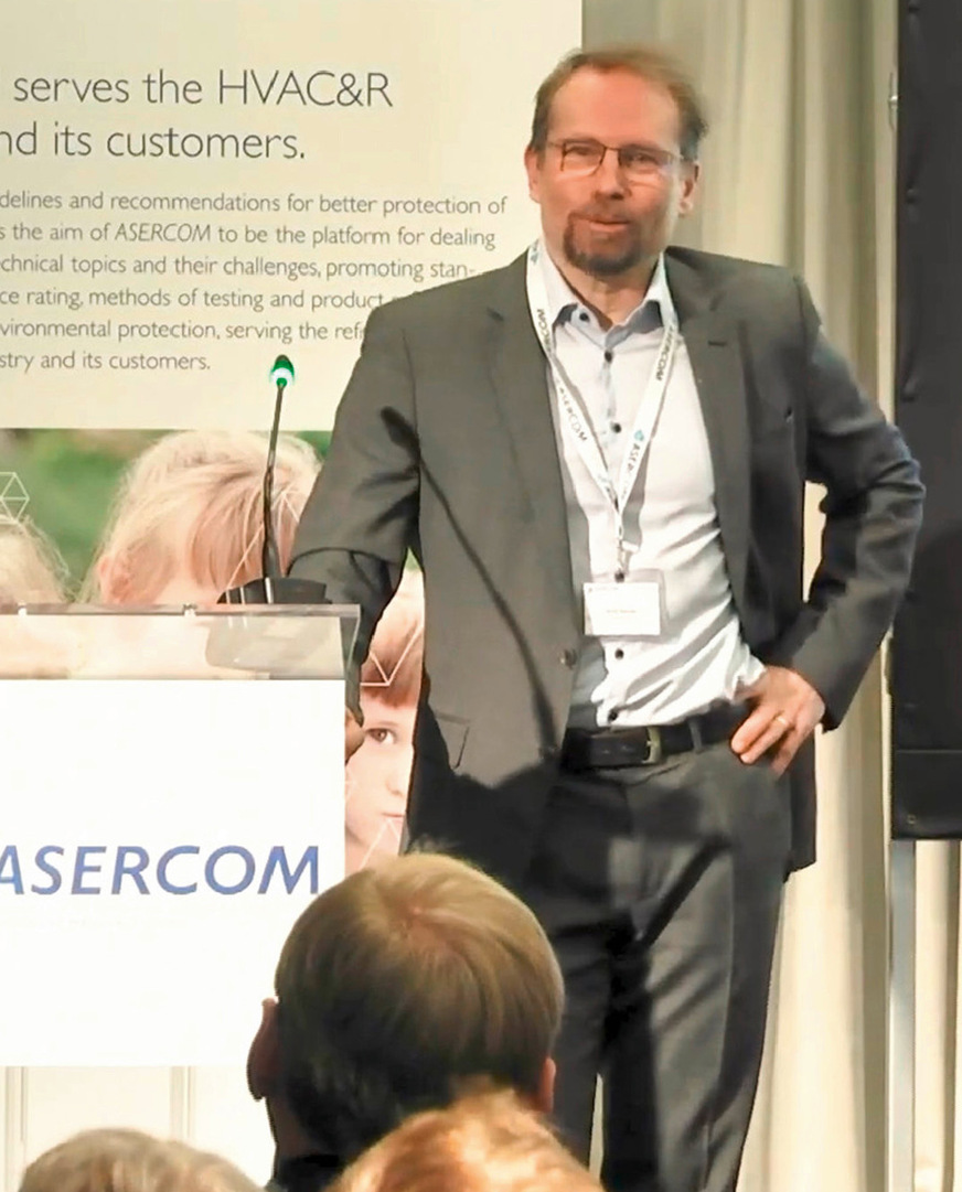 Arno Kaschl (DG Clima, EU Kommission) gibt Einblicke in die bisherigen erfolge der F-Gas-Regulierung