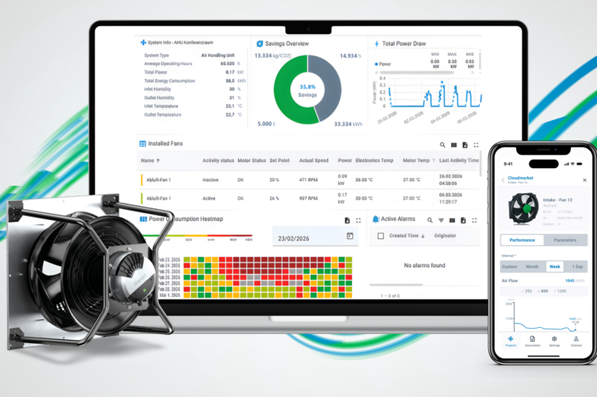 Mit Nexaira.Fit sind bei einem Retrofit durch zusätzliche digitale Optimierungsfunktionen, abhängig von Anwendung und Betriebsbedingungen, Einsparungen von bis zu 70 % möglich.