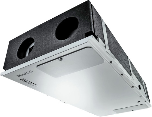 Kompaktes System WS 300 Flat mit Enthalpie-Wärmeübertrager für die Wärmerückgewinnung - © Bild: Maico
