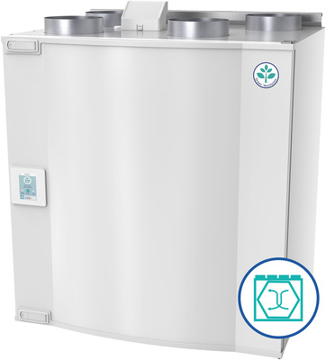 Das Lüftungsgerät SAVE VTC 300 von Systemair ist mit einem Gegenstromwärmeübertrager ausgestattet. Der Hersteller empfiehlt das Gerät jedoch nur in solchen Regionen Europas einzusetzen, wo die Außentemperatur kaum unter -5 °C fällt. Andernfalls ist der Energie­verbrauch für den Frostschutz zu hoch.