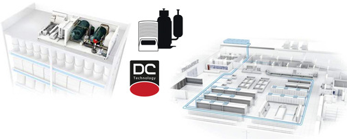 heos (high efficiency h2o-solution) Waterloop – wassergekühlte PlugIn-Kühlmöbel im Wasser-Kreislauf-Verbundsystem