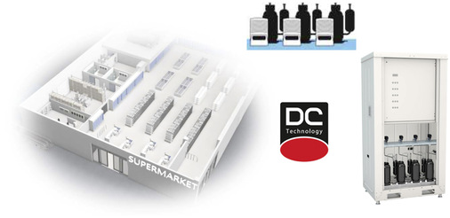 DC-Multi-Pack für Discounter und Supermärkte bis Qo = 35 kW (NK) und 10 kW (TK)