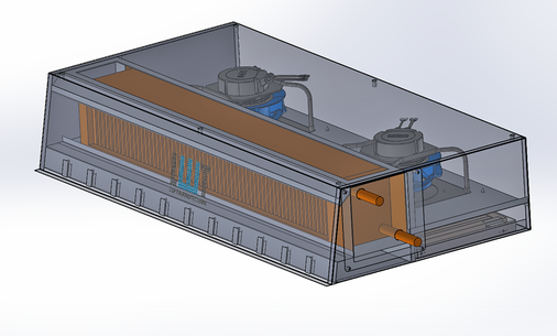 Schnittdarstellung einer Luftwandanlage