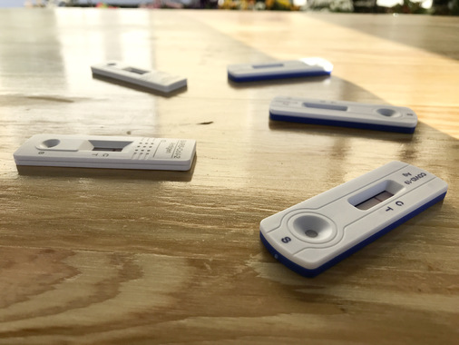 Jeden Tag haben wir als erstes einen Selbsttest gemacht.