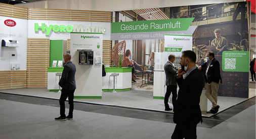Die meisten Aussteller präsentierten ihr Produktprogramm unter dem Motto der gesunden Raumluft.