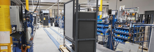 Hier entstehen Kühlmaschinen, unter anderem für Anlagen zur thermischen Beschichtung.