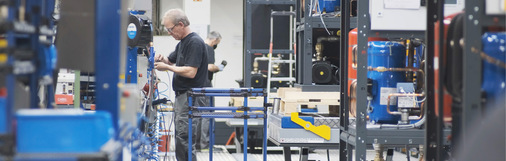 Blick in die Fertigung bei KKT Chillers