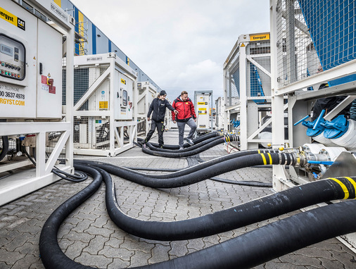 Insgesamt drei Wochen lang war die temporäre Mietkälte von Energyst im Einsatz.