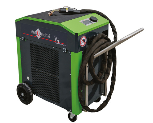 Das verwendete Tiefeninduktionsgerät beruht auf dem VauQuadrat V4 mit bis zu 18 kW Induktionsleistung. Stromanschluss: 3 x 400 V/32 A - © Bild: VauQuadrat

