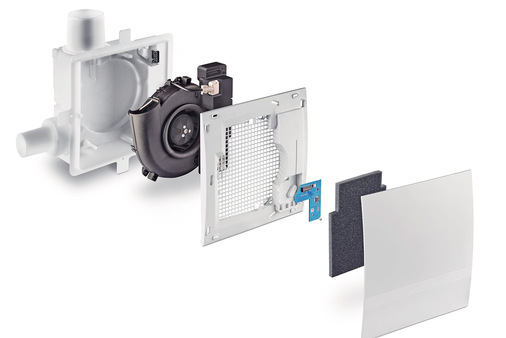 Die Abluftgeräte Silvento mit integriertem Feuchte- und Temperatursensor überwachen fortlaufend die Beschaffenheit der Luft und legen einen Referenzwert für den Lüfter fest, der sich dementsprechend automatisch reguliert und überschüssige Feuchtigkeit beseitigt.