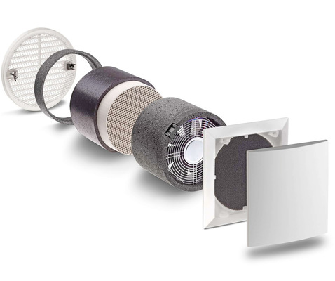 In den Apartments sind e²-Lüfter verbaut, die sich das Prinzip des ­regenerativen Wärmeübertragers zu Nutze machen.