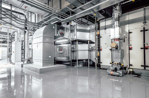 Neben den sechs Lüftungsgeräten stellte BerlinerLuft. Technik auch 10.000 m2 Lüftungskanäle und Formteile bereit.