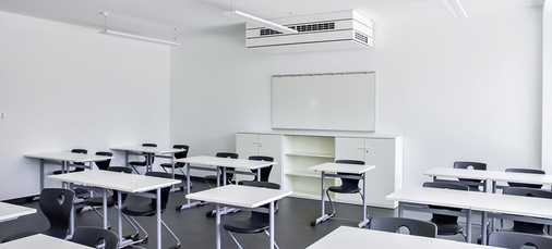 Kurze Wege vereinfachen die Montage: Diese erfolgt an der Außenwand oder direkt unter der Decke.