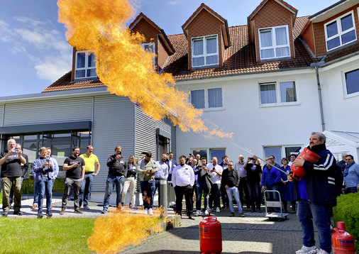 Markus Dreier in Feuerlaune.