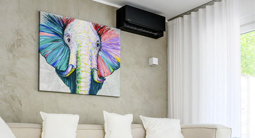 Im Wohnzimmer wurde eine Daikin Stylish...