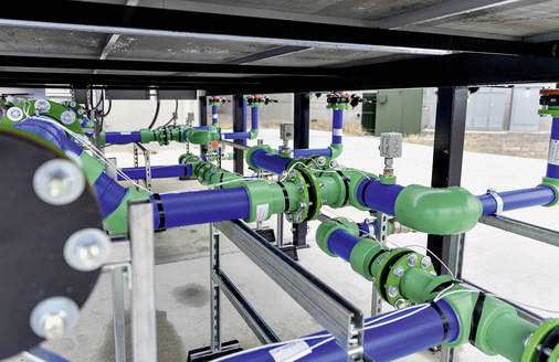  Rund 1350 Meter aquatherm blue wurden im ersten Bauabschnitt ­installiert.