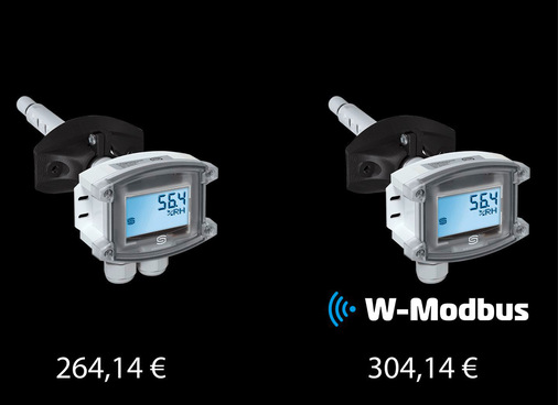 W-Modbus-Geräte haben nur einen moderaten Aufpreis gegenüber Modbus-Geräten, sind aber einfacher installierbar.